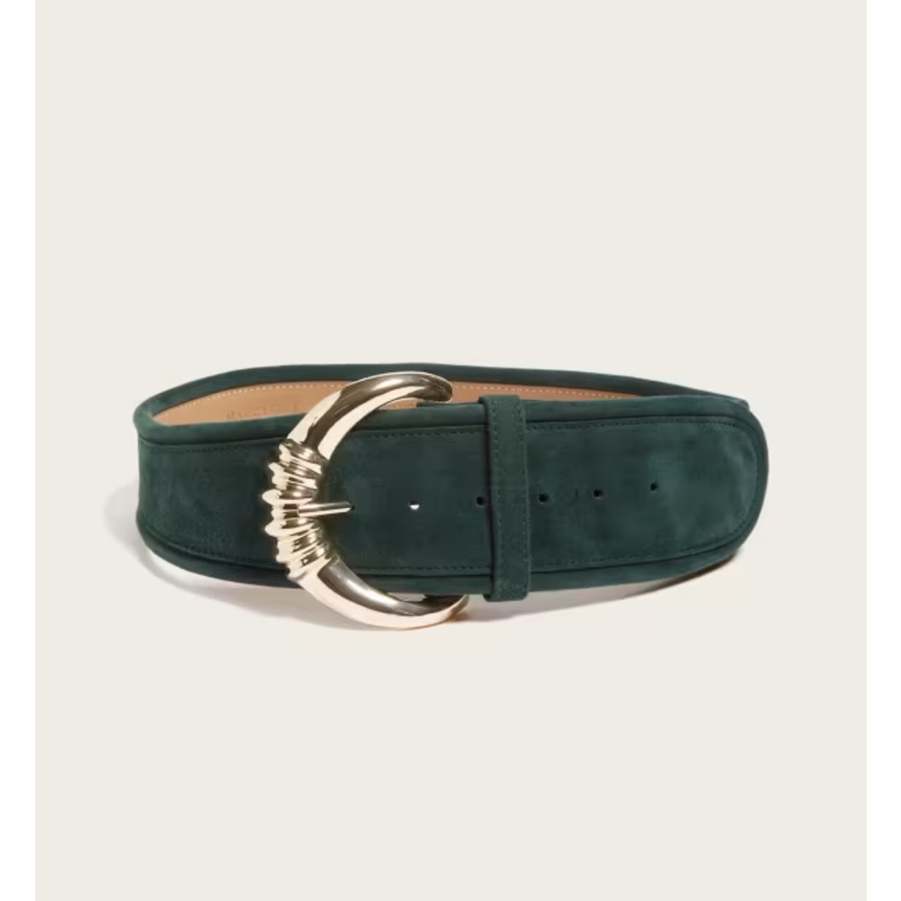 Elegant Green Belt with Gold Buckle - Size XS - Picture 4 of 8